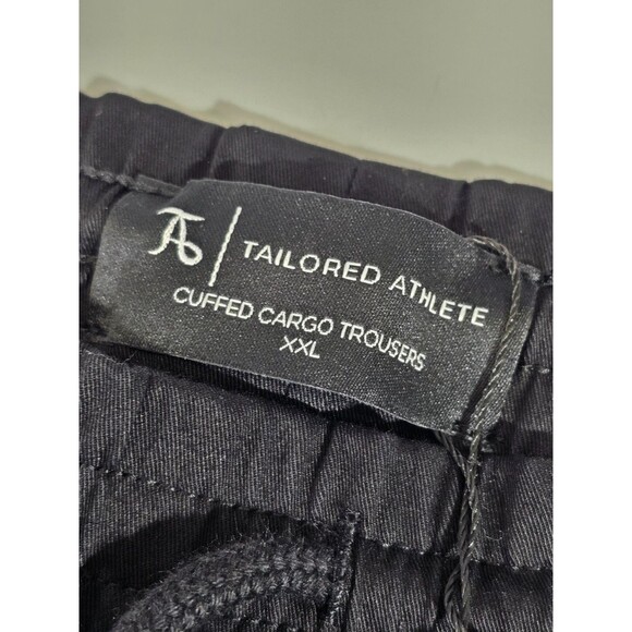 TAILORED ATHLETE Men's XXL Cuffed Cargo Trousers Khaki Chino Joggers NEW NWT - Picture 3 of 6